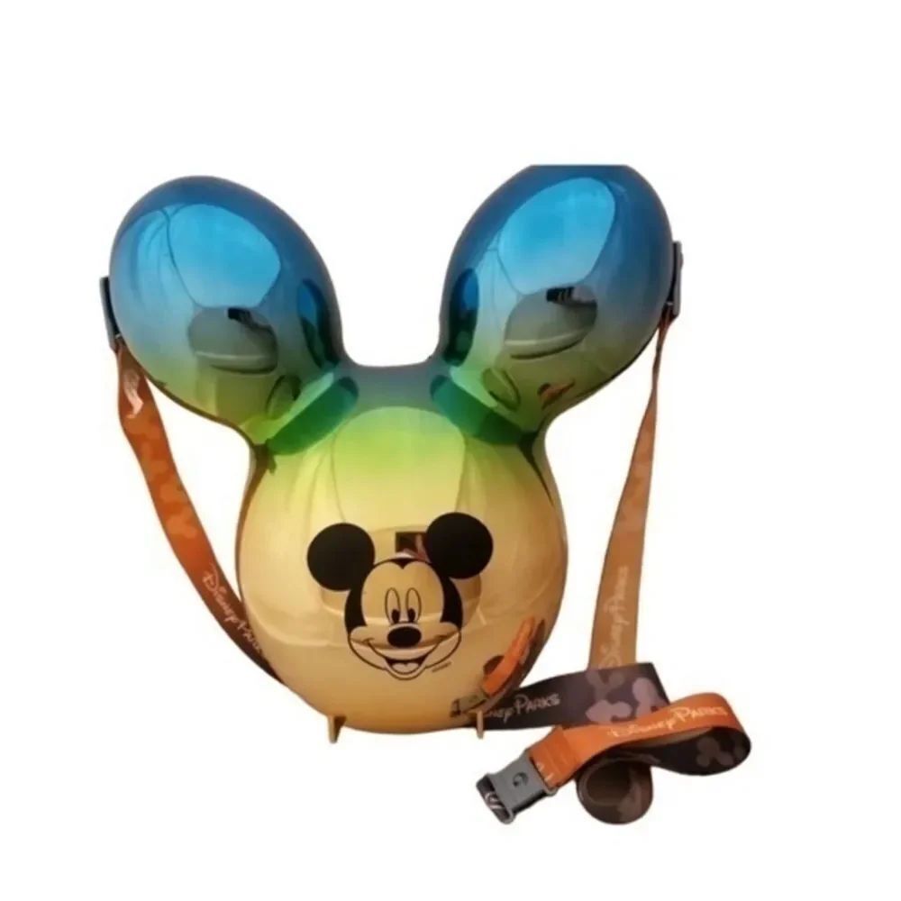 NEW! Disney Balloon Mickey-head Popcorn Bucket Metallic Blue, Green Gold Ombre